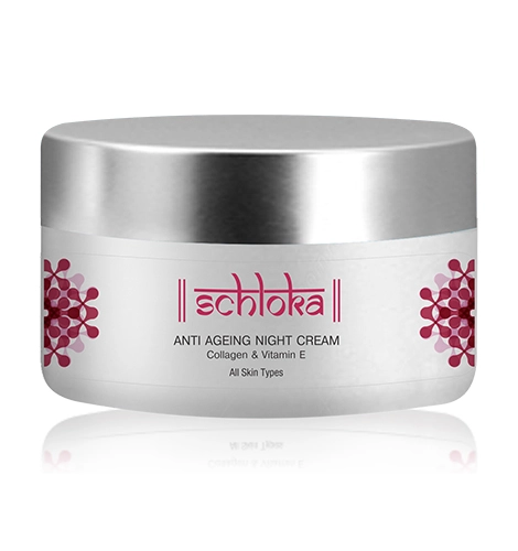 Schloka Anti Ageing Night Cream With Collagen And Vitamin E -